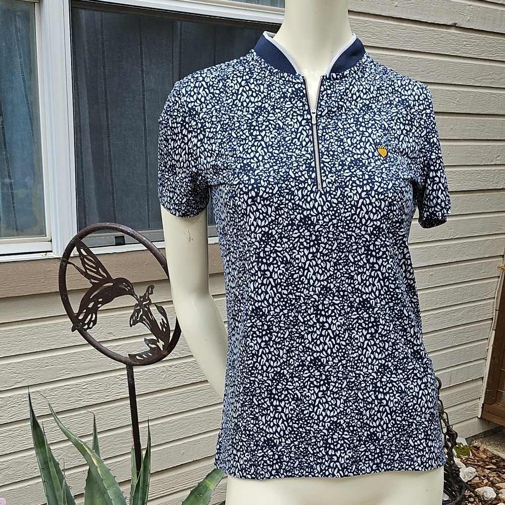 Dunning Golf Poly Blend Stretchy Poly Golf Shirt Spanish Oaks Golf Club Acorn S